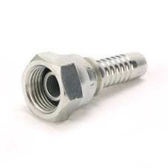 thumbnail image 2 of 10 Pack Hydraulic Hose Fittings – Female Flat Face Seal, 3/8 Hose To 1/2 Thread 2 of 5